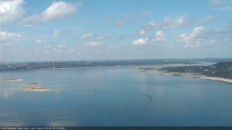 Lake Travis webcam, September 18, 2018 10:35 AM CT