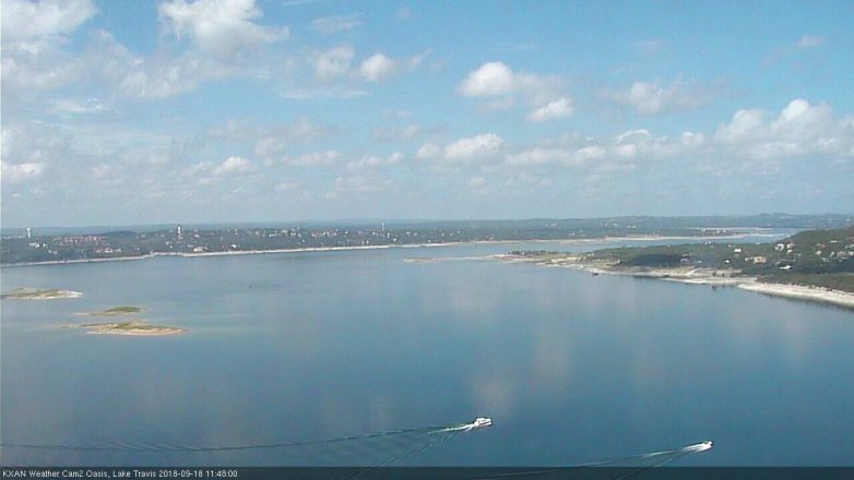 Lake Travis webcam, September 18, 2018 10:50 AM CT
