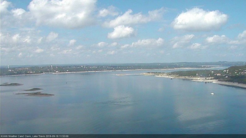 Lake Travis webcam, September 18, 2018 10:55 AM CT