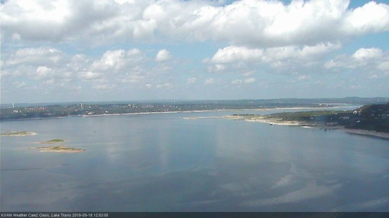 Lake Travis webcam, September 18, 2018 11:05 AM CT