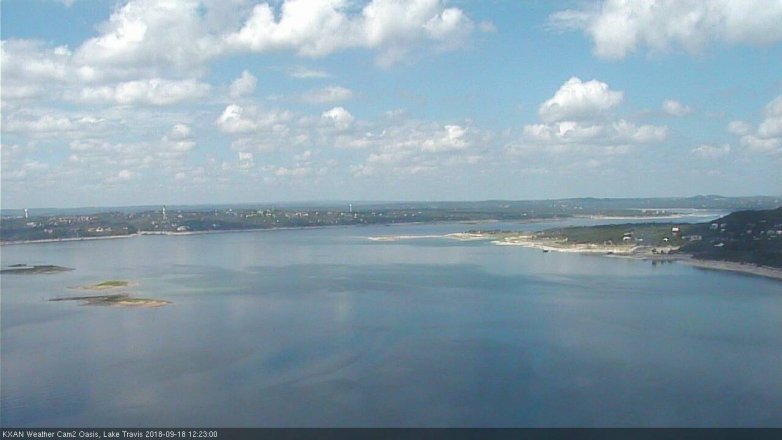 Lake Travis webcam, September 18, 2018 11:25 AM CT