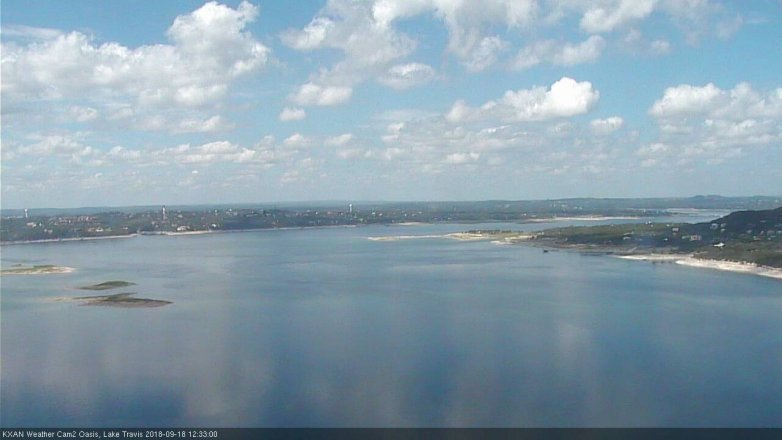 Lake Travis webcam, September 18, 2018 11:35 AM CT