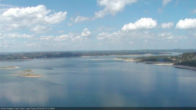 Lake Travis webcam, September 18, 2018 11:40 AM CT