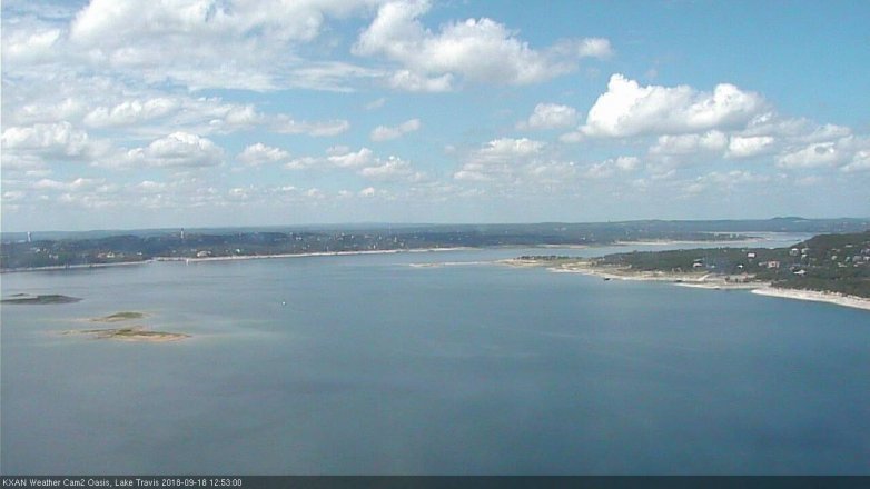 Lake Travis webcam, September 18, 2018 11:55 AM CT