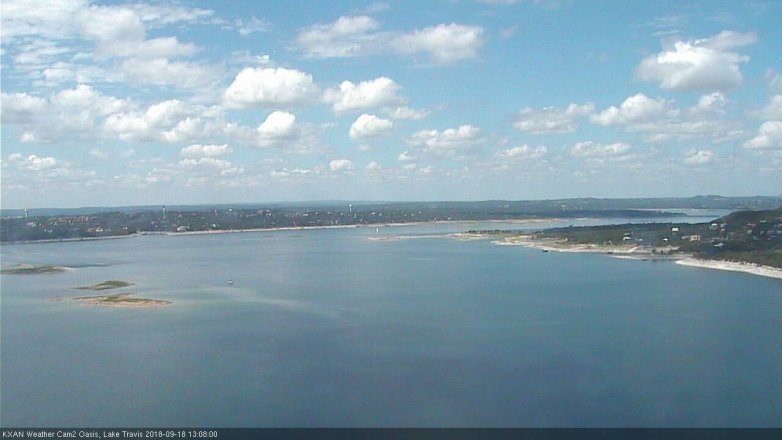 Lake Travis webcam, September 18, 2018 12:10 PM CT