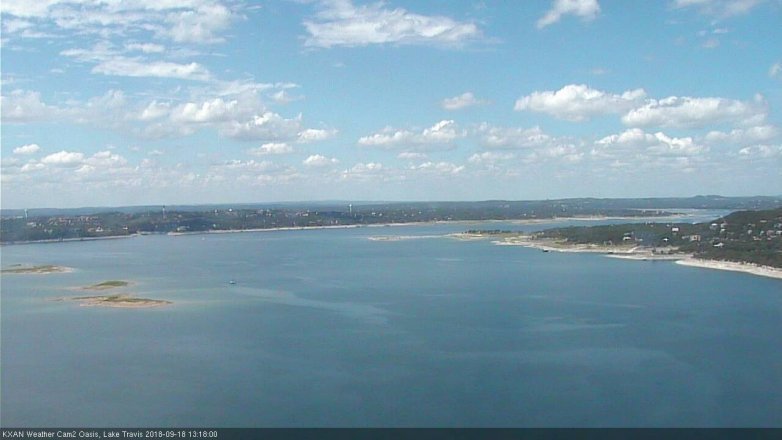 Lake Travis webcam, September 18, 2018 12:20 PM CT
