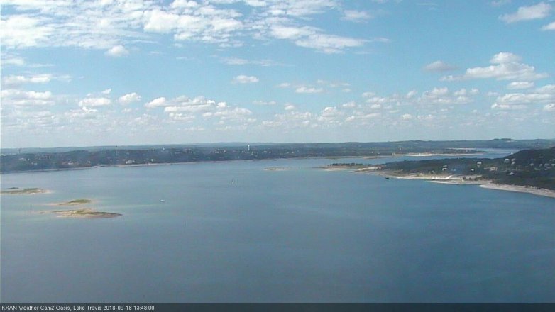 Lake Travis webcam, September 18, 2018 12:50 PM CT