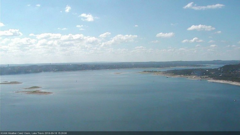 Lake Travis webcam, September 18, 2018 2:30 PM CT