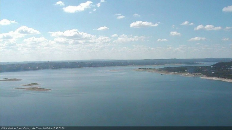 Lake Travis webcam, September 18, 2018 2:35 PM CT