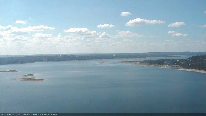 Lake Travis webcam, September 18, 2018 2:40 PM CT