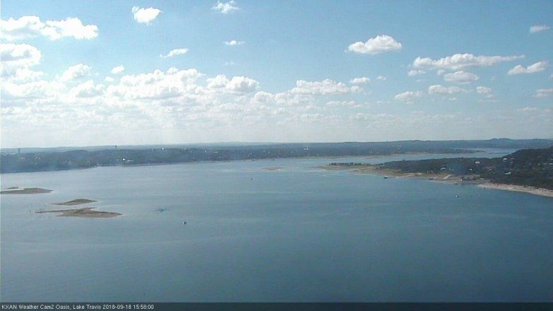 Lake Travis webcam, September 18, 2018 3:00 PM CT
