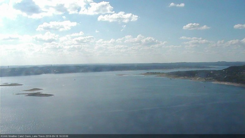 Lake Travis webcam, September 18, 2018 3:35 PM CT