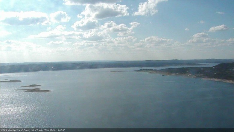 Lake Travis webcam, September 18, 2018 3:50 PM CT