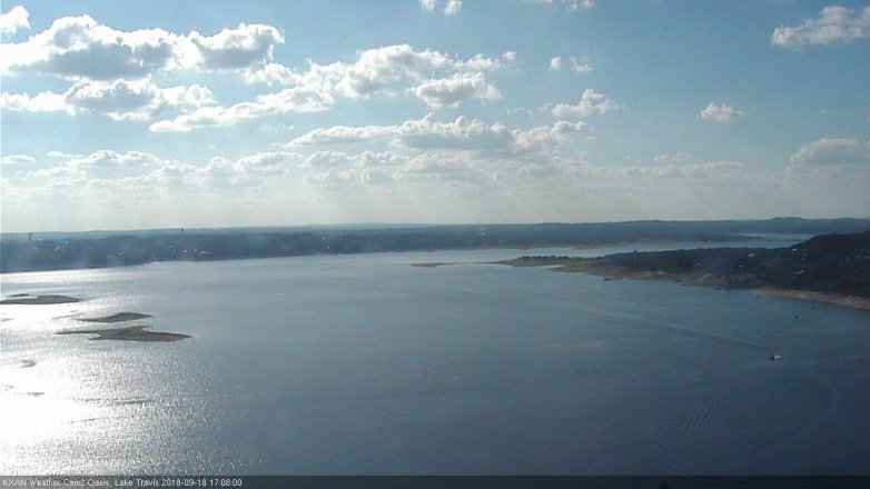 Lake Travis webcam, September 18, 2018 4:10 PM CT