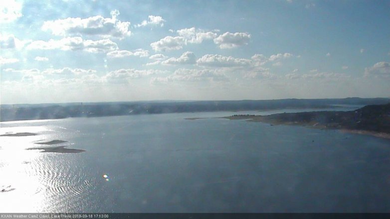 Lake Travis webcam, September 18, 2018 4:15 PM CT
