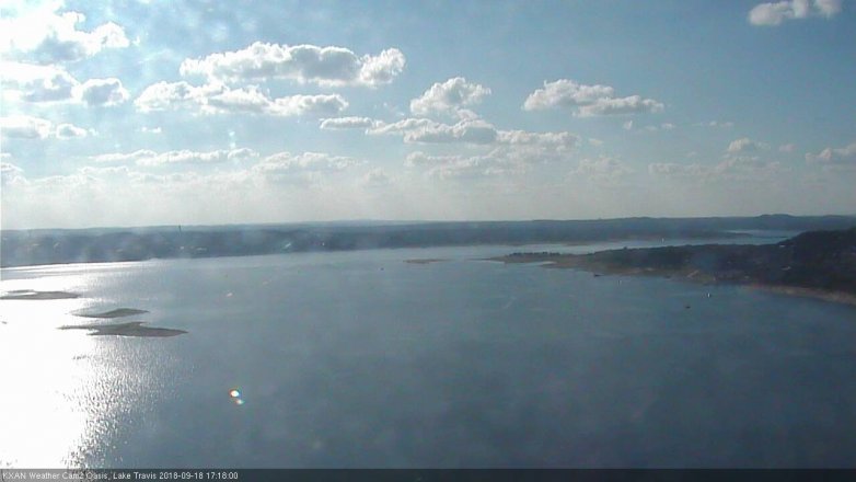 Lake Travis webcam, September 18, 2018 4:20 PM CT