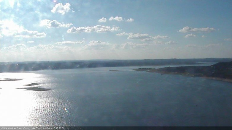 Lake Travis webcam, September 18, 2018 4:30 PM CT
