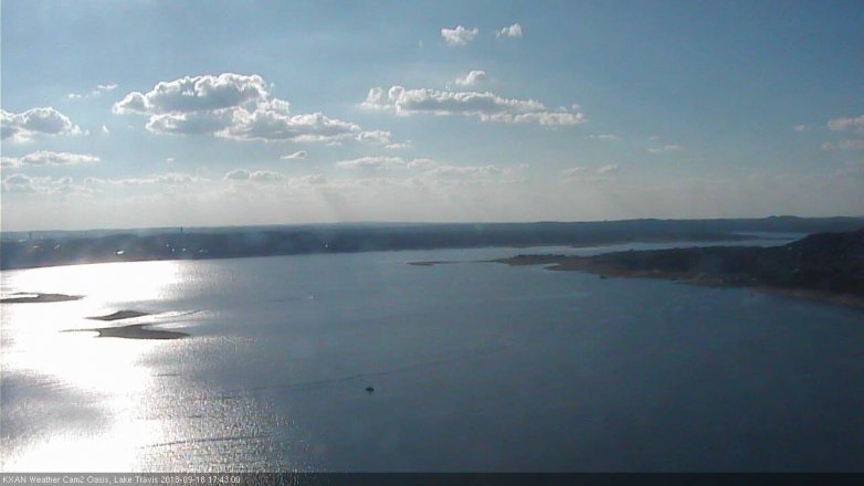 Lake Travis webcam, September 18, 2018 4:45 PM CT
