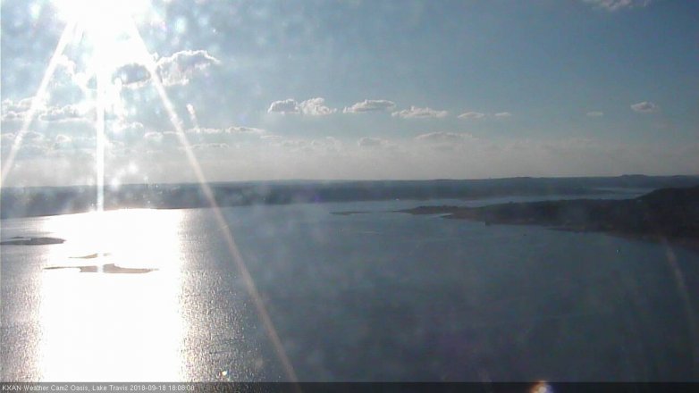 Lake Travis webcam, September 18, 2018 5:10 PM CT