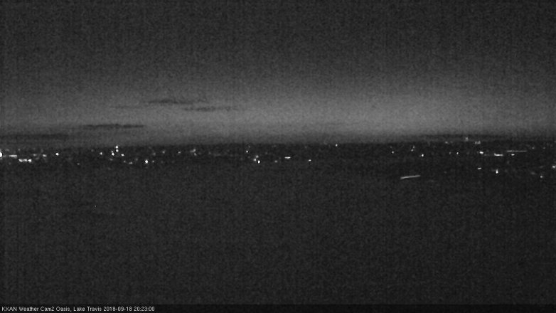 Lake Travis webcam, September 18, 2018 7:25 PM CT