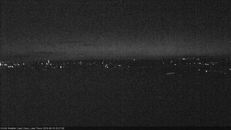 Lake Travis webcam, September 18, 2018 7:30 PM CT