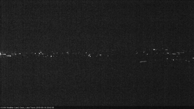 Lake Travis webcam, September 18, 2018 7:45 PM CT