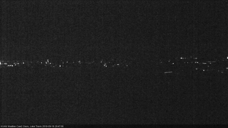 Lake Travis webcam, September 18, 2018 7:50 PM CT