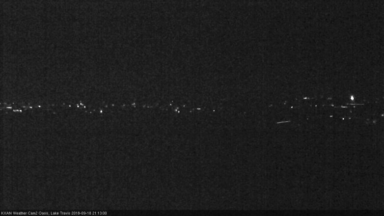 Lake Travis webcam, September 18, 2018 8:15 PM CT