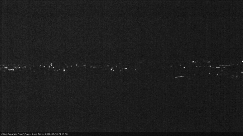Lake Travis webcam, September 18, 2018 8:20 PM CT