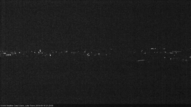 Lake Travis webcam, September 18, 2018 8:30 PM CT