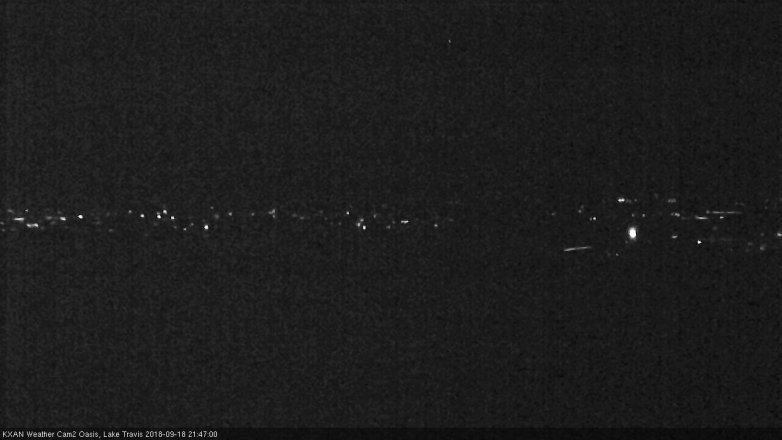 Lake Travis webcam, September 18, 2018 8:50 PM CT