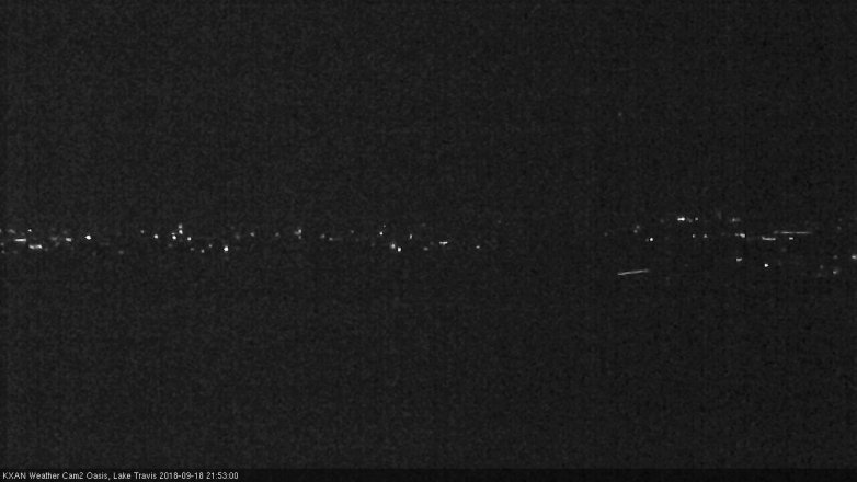 Lake Travis webcam, September 18, 2018 8:55 PM CT