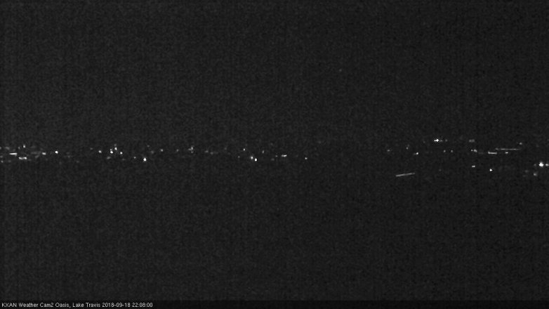 Lake Travis webcam, September 18, 2018 9:10 PM CT