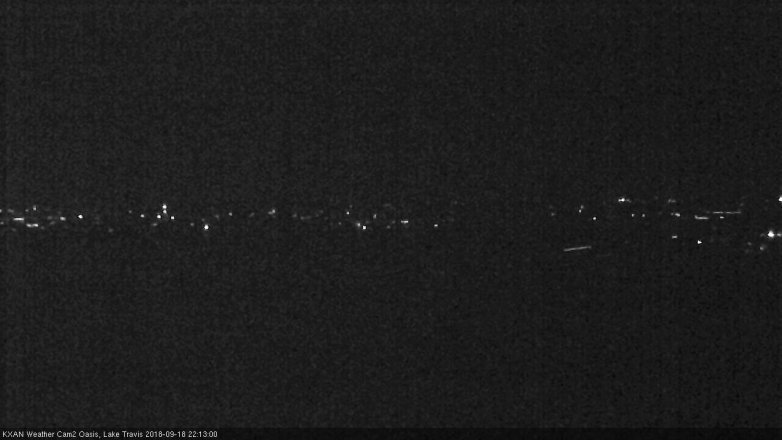 Lake Travis webcam, September 18, 2018 9:15 PM CT