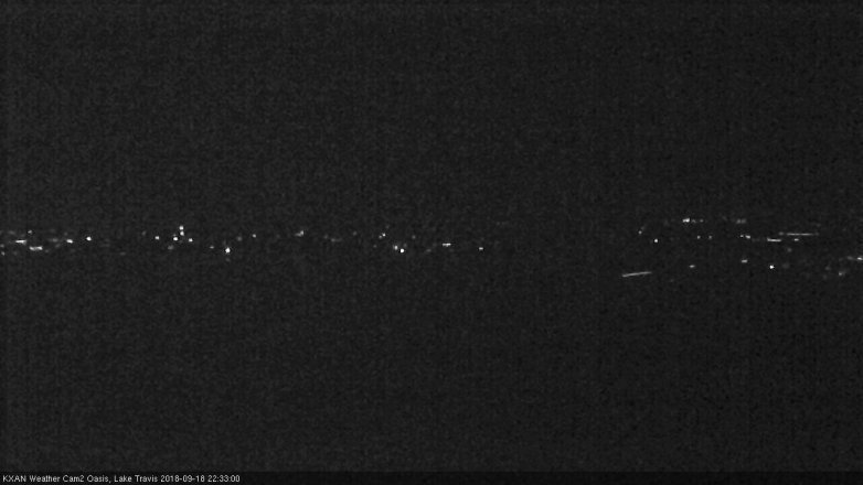 Lake Travis webcam, September 18, 2018 9:35 PM CT