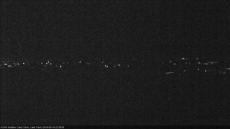 Lake Travis webcam, September 18, 2018 9:40 PM CT