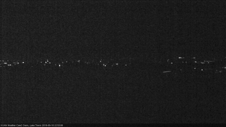 Lake Travis webcam, September 18, 2018 9:55 PM CT