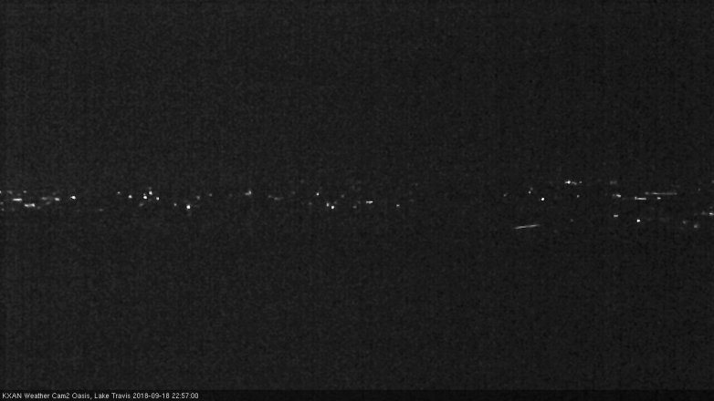 Lake Travis webcam, September 18, 2018 10:00 PM CT