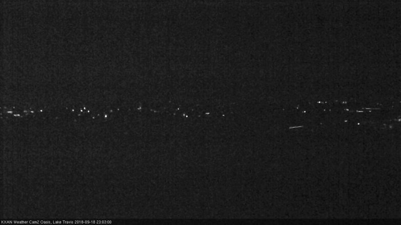 Lake Travis webcam, September 18, 2018 10:05 PM CT