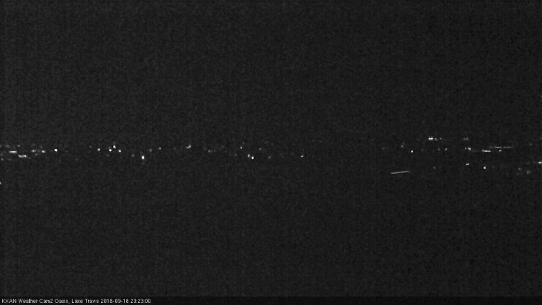Lake Travis webcam, September 18, 2018 10:25 PM CT