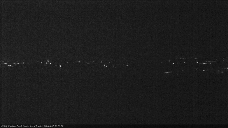 Lake Travis webcam, September 18, 2018 10:35 PM CT