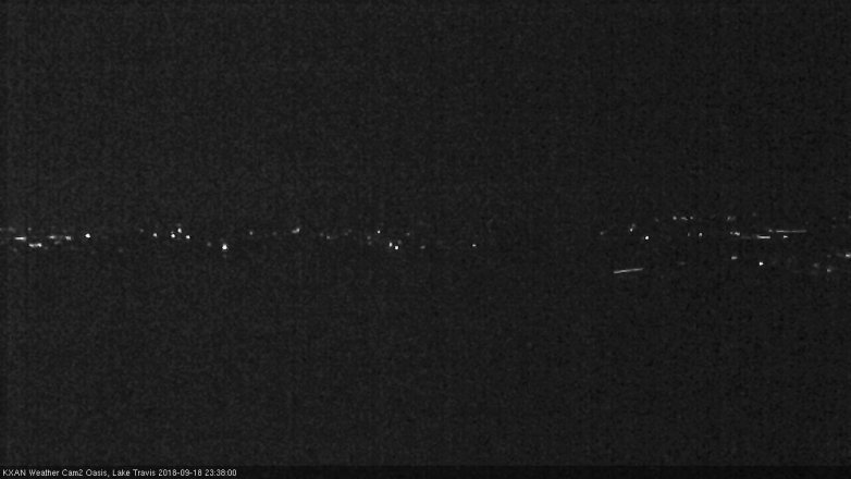 Lake Travis webcam, September 18, 2018 10:40 PM CT