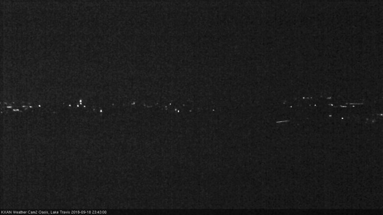 Lake Travis webcam, September 18, 2018 10:45 PM CT