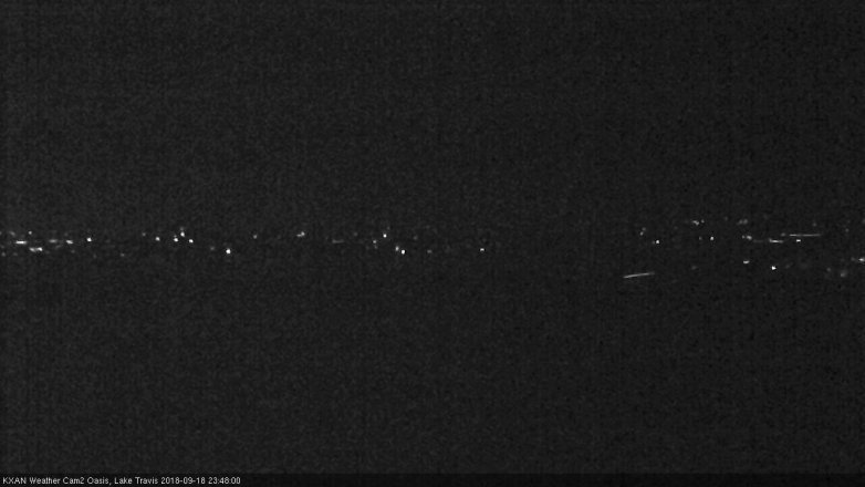 Lake Travis webcam, September 18, 2018 10:50 PM CT