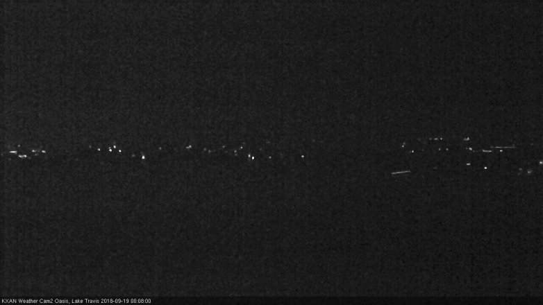 Lake Travis webcam, September 18, 2018 11:10 PM CT