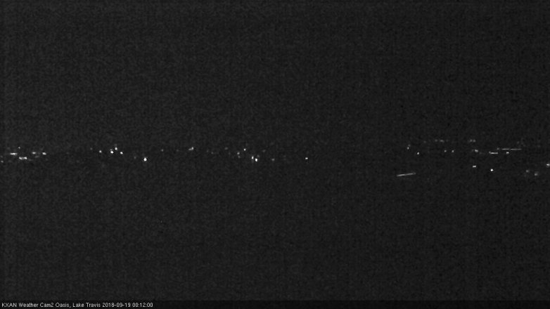 Lake Travis webcam, September 18, 2018 11:15 PM CT