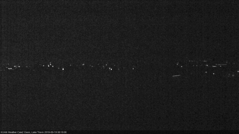Lake Travis webcam, September 18, 2018 11:20 PM CT