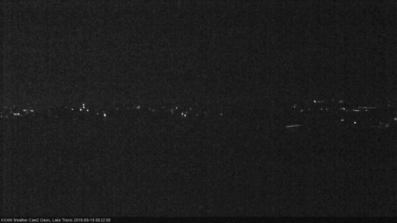 Lake Travis webcam, September 18, 2018 11:25 PM CT