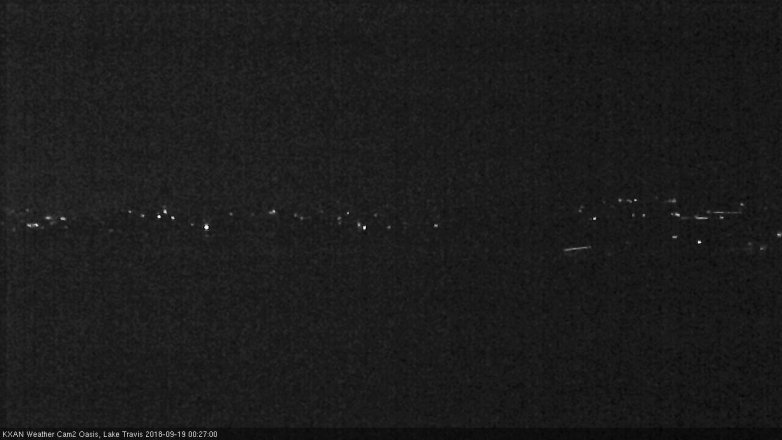 Lake Travis webcam, September 18, 2018 11:30 PM CT