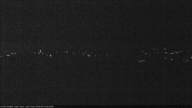 Lake Travis webcam, September 18, 2018 11:40 PM CT